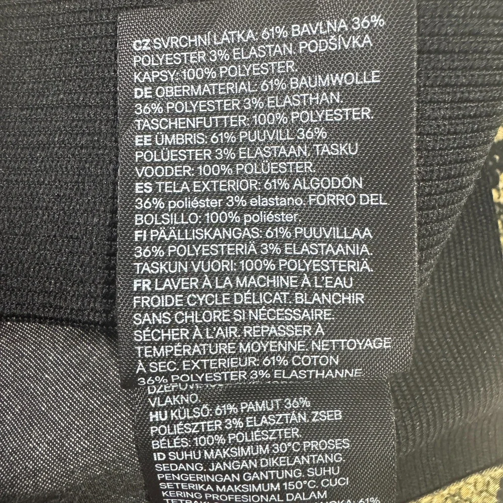 H&M Womens Size 2 Pants Animal Print‎ Maximalist Professional Career Interview